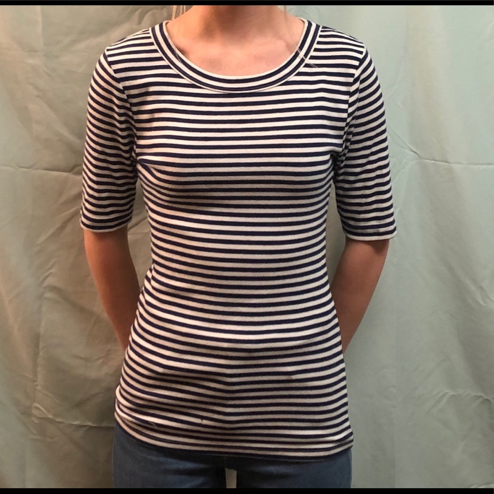 Striped fitted tee